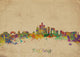 Beijing China Skyline Wall Decal