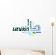 Word Cloud Antivirus Wall Decal