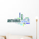 Word Cloud Antivirus Wall Decal