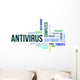 Word Cloud Antivirus Wall Decal
