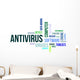 Word Cloud Antivirus Wall Decal