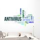 Word Cloud Antivirus Wall Decal