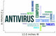 Word Cloud Antivirus Wall Decal