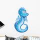 Cute Sea Horse Cartoon Wall Decal