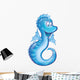 Cute Sea Horse Cartoon Wall Decal
