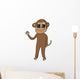 Happy Waving Monkey Wall Decal