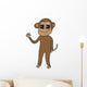 Happy Waving Monkey Wall Decal
