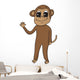 Happy Waving Monkey Wall Decal