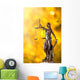 Themis in spotlight - concept of justice. Wall Mural