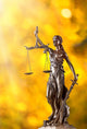 Themis In Spotlight - Concept Of Justice. Wall Decal