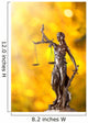 Themis in spotlight - concept of justice. Wall Mural