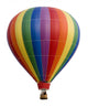 Hot Air Balloon against Wall Decal