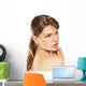 Close-up Portrait Cute Female Wall Decal