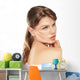 Close-up Portrait Cute Female Wall Decal