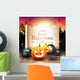 Modern Halloween Greeting Card Wall Decal
