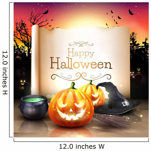 Modern Halloween Greeting Card Wall Decal