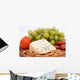 Grape Cheese With Nuts and Sausage Wall Mural