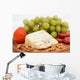 Grape Cheese With Nuts and Sausage Wall Mural