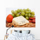 Grape Cheese With Nuts and Sausage Wall Mural