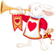 Bunny Royal Trumpeter Wall Decal