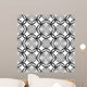Black and white geometric seamless pattern with line. Wall Mural