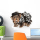 Fashionable Yorkie Puppy Wall Decal