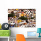 Balcony Colored Houses and Church Guanajuato Mexico Wall Mural