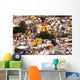 Balcony Colored Houses and Church Guanajuato Mexico Wall Mural