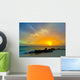 Aruba color sunset Wall Mural