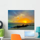 Aruba color sunset Wall Mural