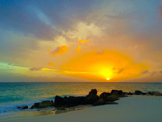 Aruba Color Sunset Wall Decal