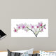light color orchid flower in pink spots on white Wall Decal