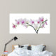 light color orchid flower in pink spots on white Wall Decal