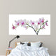 light color orchid flower in pink spots on white Wall Decal