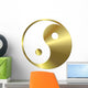 ying - yang gold Wall Decal