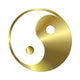 Ying - Yang Gold Wall Decal