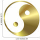 ying - yang gold Wall Decal