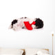 Sleeping Dogs Puppy with Heart Wall Decal