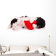 Sleeping Dogs Puppy with Heart Wall Decal