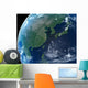 East Asia as seen from space with cloud formations Wall Mural