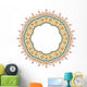 circular floral mandala frame - pattern design Wall Decal