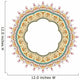 circular floral mandala frame - pattern design Wall Decal