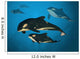 Orca Family Wall Mural
