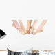 Feet of Ballet Students Wall Decal