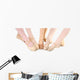 Feet of Ballet Students Wall Decal