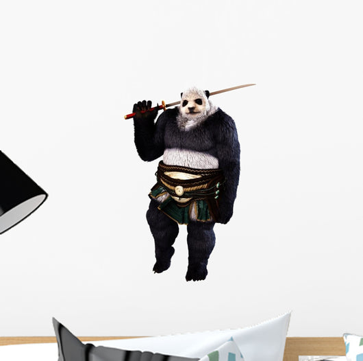 Panda with Sword Wall Decal