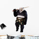 Panda with Sword Wall Decal