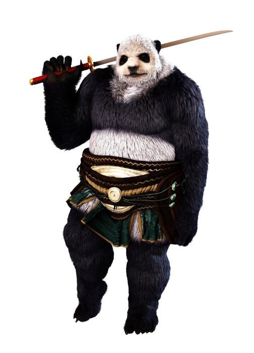 Panda with Sword Wall Decal