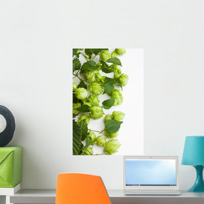 Hops Wall Decal shown on a wall