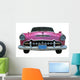 Pink Classic Car Cuba Wall Decal